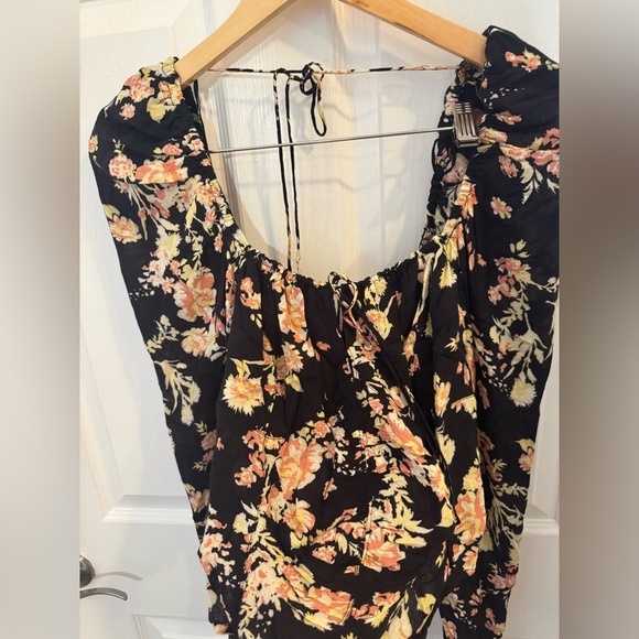 Free People Hilary Printed Top, boho, floral, X-large - Picture 2 of 6